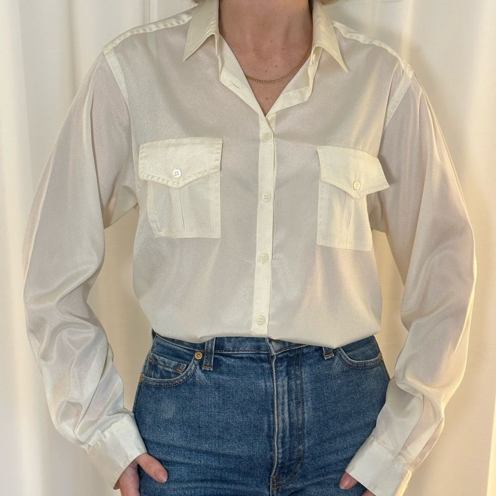 Liz Claiborne vintage double breasted blouse